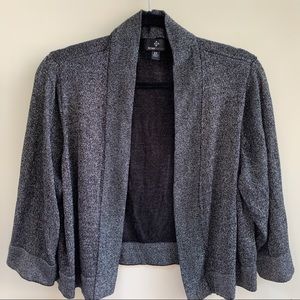 Shimmery Black and Silver Bolero Shrug Size 2X